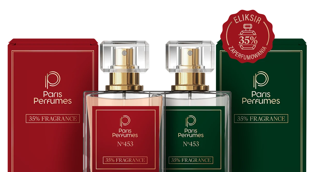 Două flacoane Elixir 35% pe fundal de ambalaj bordo și verde